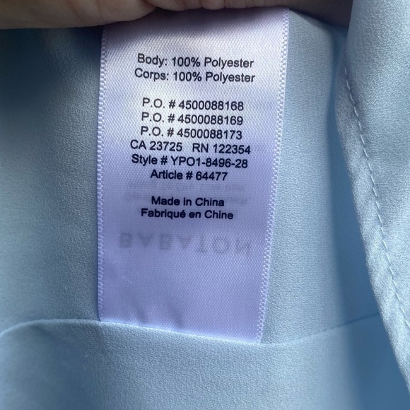 Babaton Aritzia Pastel Blue Wallace Mini Wrap Dress Size XS - Picture 5 of 7